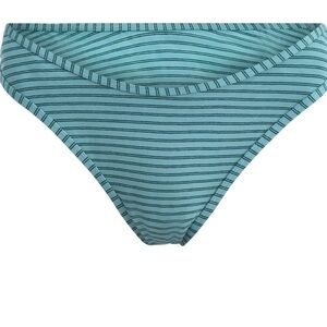 No Boundaries Blue Striped Thong 3X XXXL Plus Size NWT Women’s Underwear